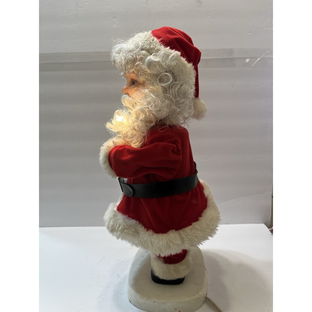 Vintage Christmas Santa's Best Santa Claus Figure Illuminated Candle 20" *Read* - Picture 7 of 16